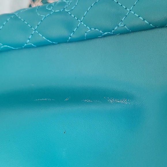 Large Sanrio Hello Kitty Tote purse handbag Teal color - Picture 7 of 9